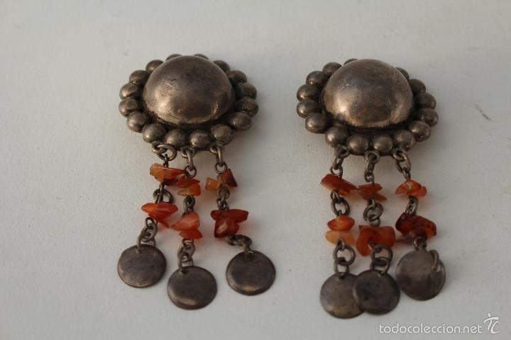 Joyeria: PENDIENTES DE MEXICO EN PLATA DE LEY CON AMBAR - Foto 2