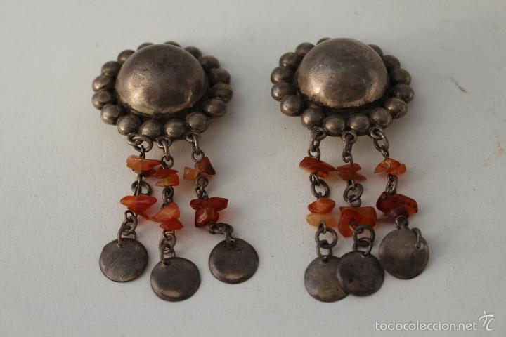 Joyeria: PENDIENTES DE MEXICO EN PLATA DE LEY CON AMBAR - Foto 3