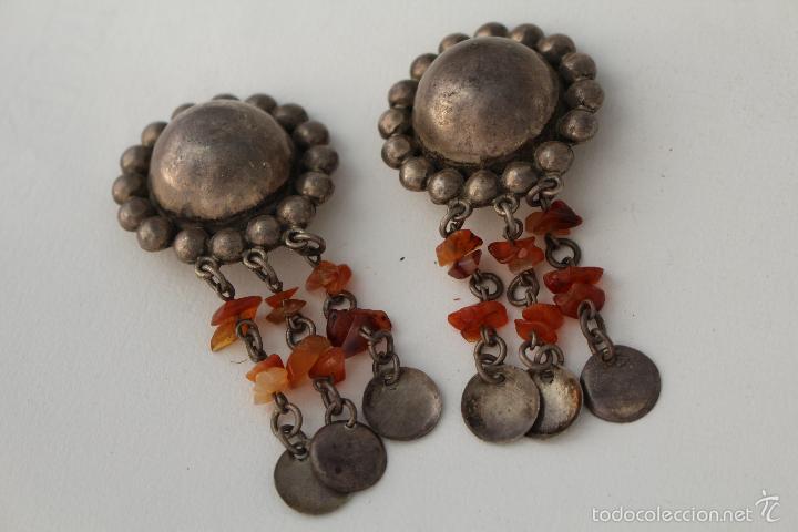 Joyeria: PENDIENTES DE MEXICO EN PLATA DE LEY CON AMBAR - Foto 4