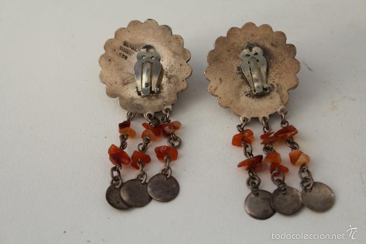 Joyeria: PENDIENTES DE MEXICO EN PLATA DE LEY CON AMBAR - Foto 6