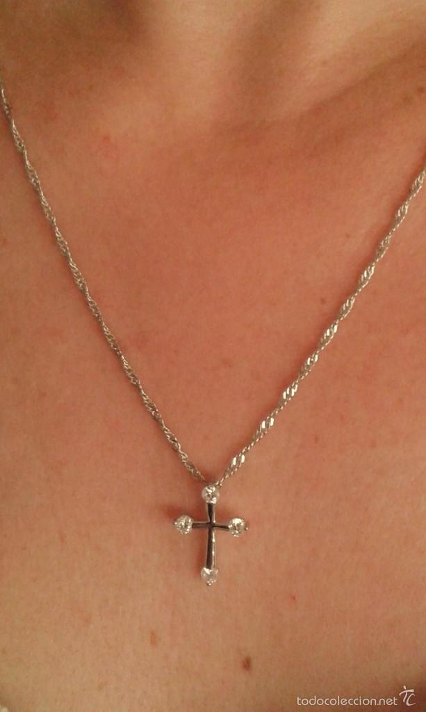 Joyeria: CRUZ DE PLATA DE LEY CON CIRCONITAS - Foto 2