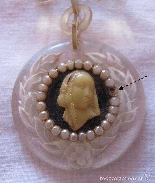 Joyeria: BROCHE ANTIGUO BAQUELITA Y CAMAFEO - Foto 2