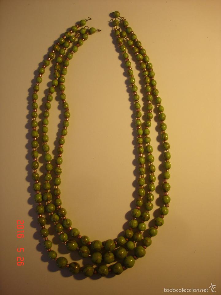 Joyeria: COLLAR 3 VUELTAS PIEDRAS VERDES JASPEADAS - Foto 1