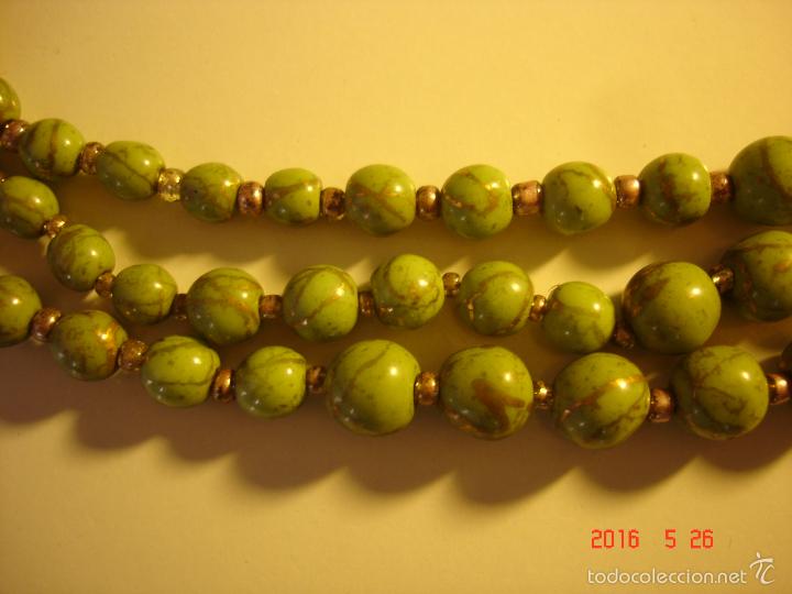 Joyeria: COLLAR 3 VUELTAS PIEDRAS VERDES JASPEADAS - Foto 3