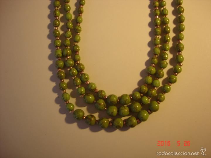 Joyeria: COLLAR 3 VUELTAS PIEDRAS VERDES JASPEADAS - Foto 4