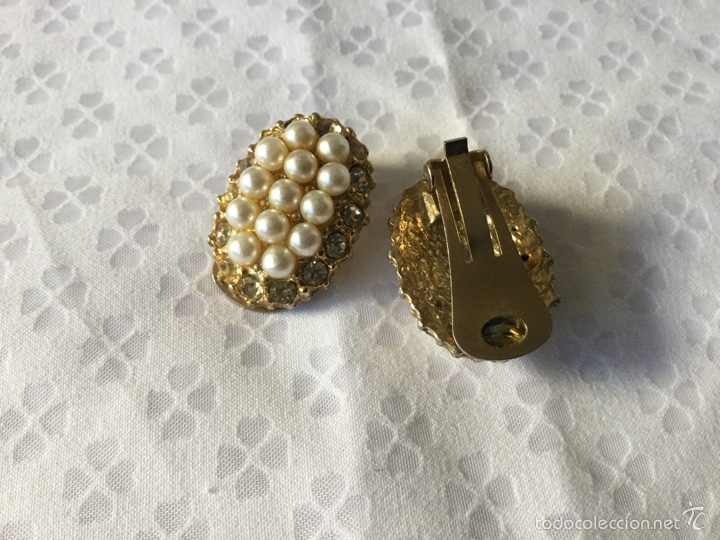 Joyeria: Pendientes de perlas y cristal - Foto 2