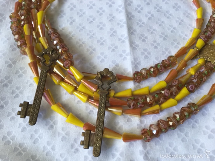 Joyeria: Collar cristal con adornos vintage - Foto 1