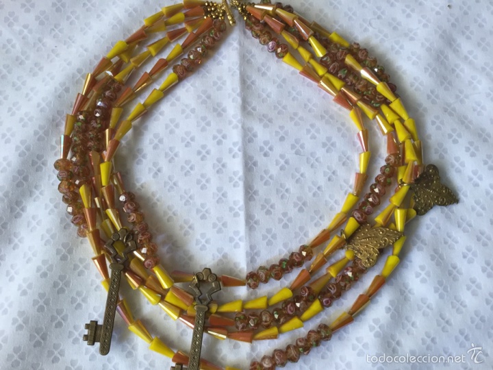 Joyeria: Collar cristal con adornos vintage - Foto 2