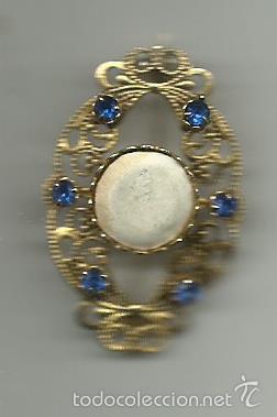 Joaillerie: RARO PRENDEDOR ANTIGUO CON PIEDRAS AZULES