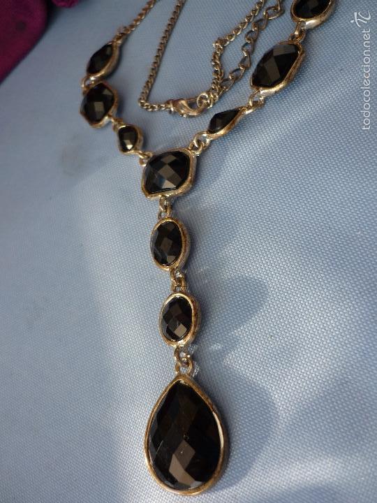 Joyeria: COLLAR CRISTAL NEGRO 28 CM. - Foto 2