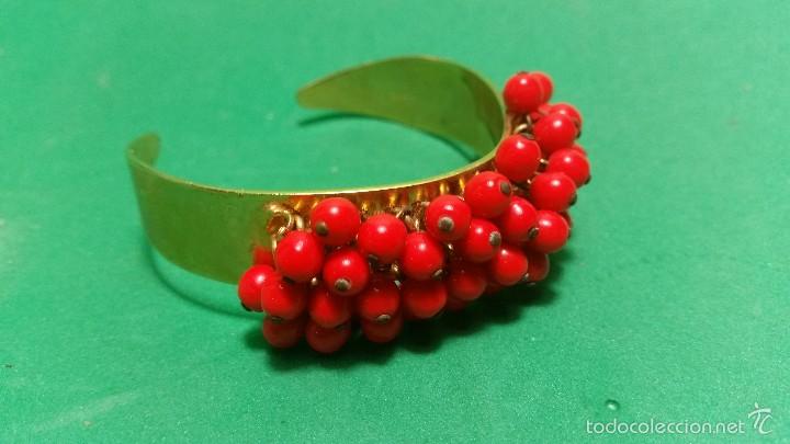 Joalharia: CASCADA DE AR&Aacute;NDANOS BRAZALETE DE LOS A&Ntilde;OS 1950 -60 CRISTAL Y METAL DORADO