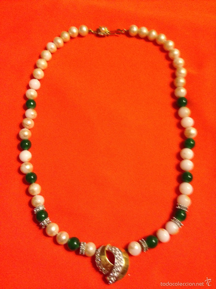 Schmuck: Collar imitacion Perlas, Vintage a&ntilde;os 80
