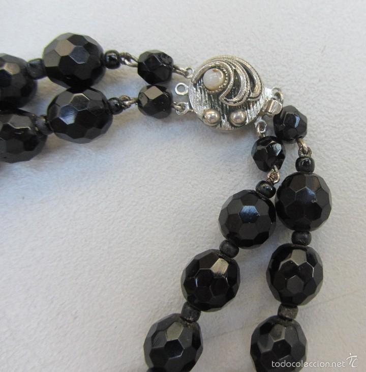 Joyeria: collar de luto de cristal de bohemia - Foto 3