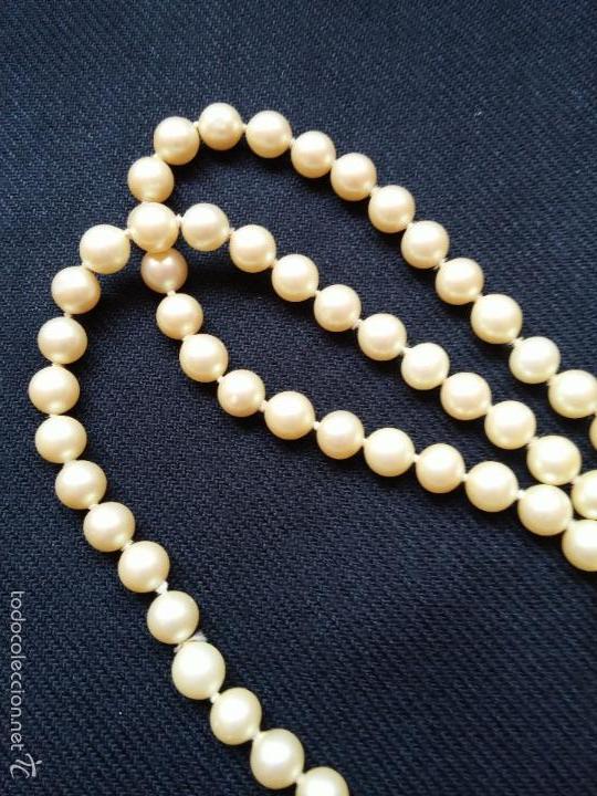 Joyeria: Antiguo collar largo de perlas - Foto 6
