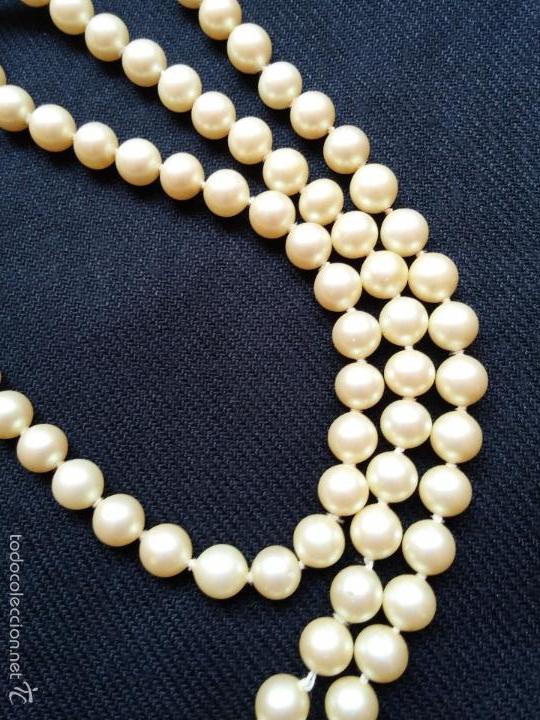 Joyeria: Antiguo collar largo de perlas - Foto 7