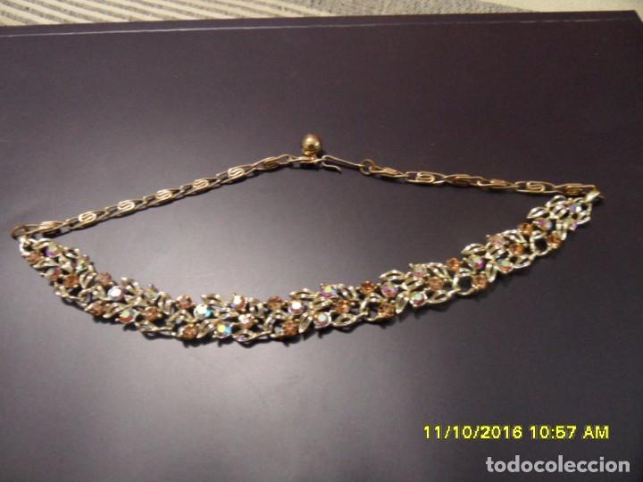 Joyeria: BONITO COLLAR DE HOJAS Y VIDRIOS. - Foto 1