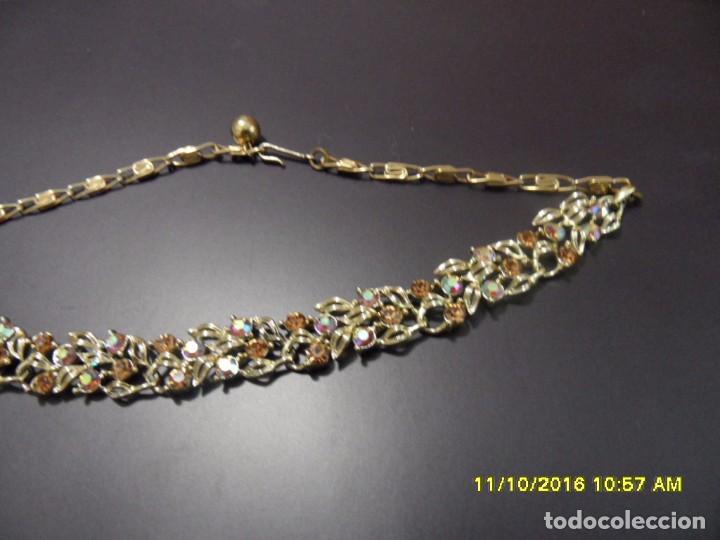Joyeria: BONITO COLLAR DE HOJAS Y VIDRIOS. - Foto 3