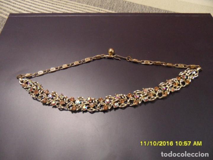 Joyeria: BONITO COLLAR DE HOJAS Y VIDRIOS. - Foto 4