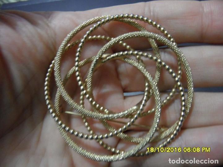 Joyeria: D- BONITO BROCHE ENTRELAZADO DI&Aacute;METRO: 6 CTMS. - Foto 2