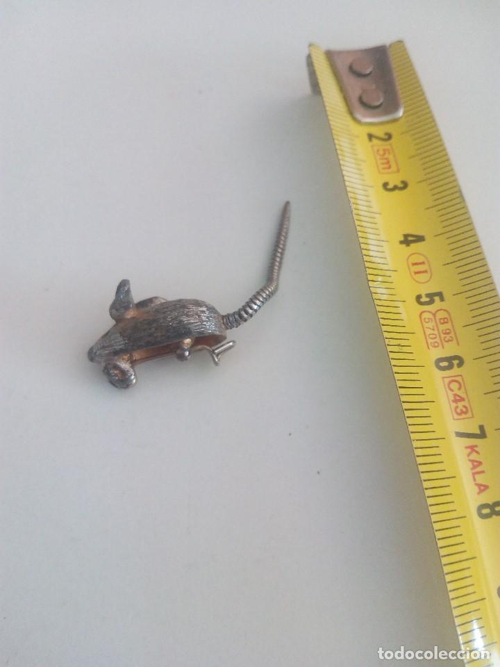 Joyeria: Rat&oacute;n imperdible antiguo de metal - Foto 2