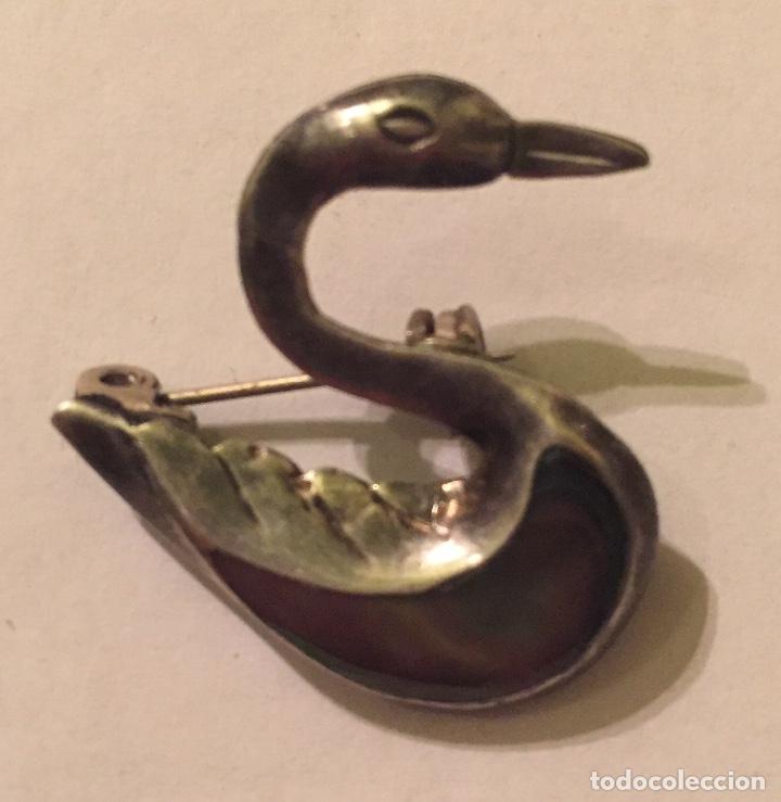 Joalharia: Precioso broche de plata 925 en forma de cisne