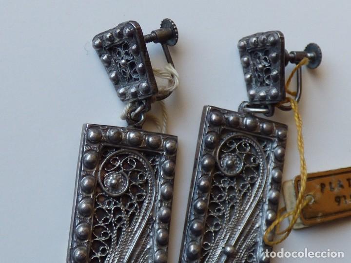 Joyeria: PENDIENTES DE FILIGRANA EN PLATA. A&Ntilde;OS 70 - Foto 2