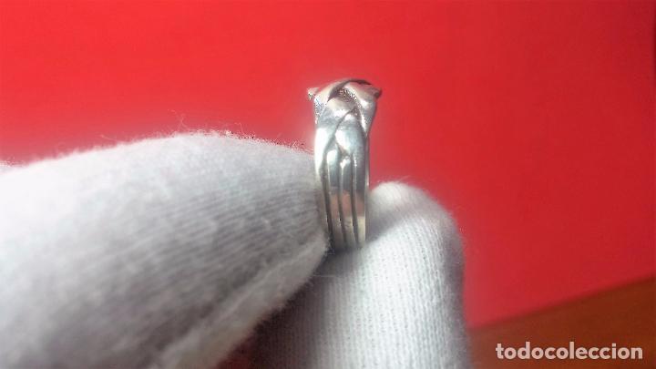 Joyeria: Antiguo anillo de plata, muy bonito - Foto 6