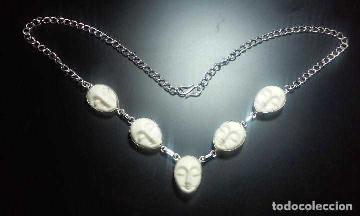 Schmuck: GARGANTILLA PLATA CON CARETAS