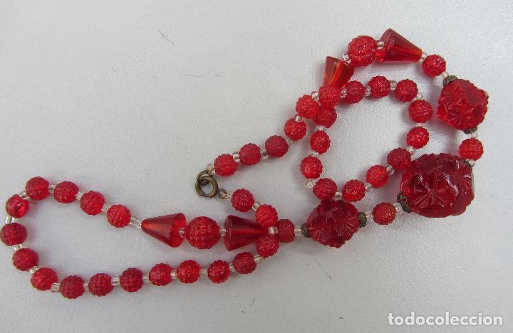 Joyeria: collar vintage de cristal de bohemia - Foto 2