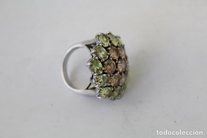 Joyeria: anillo en plata de ley con piedras amarillas - Foto 5