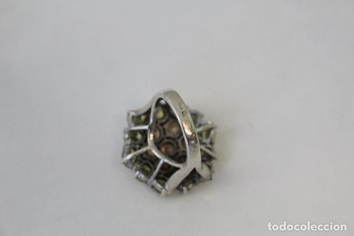 Joyeria: anillo en plata de ley con piedras amarillas - Foto 8