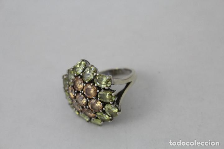 Joyeria: anillo en plata de ley con piedras amarillas - Foto 9