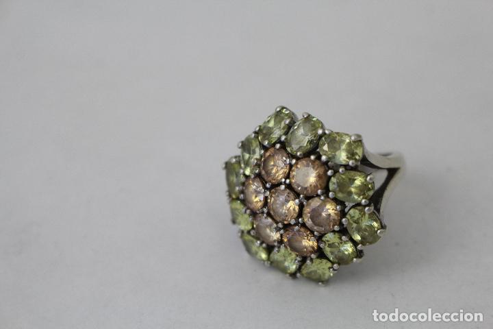 Joyeria: anillo en plata de ley con piedras amarillas - Foto 11