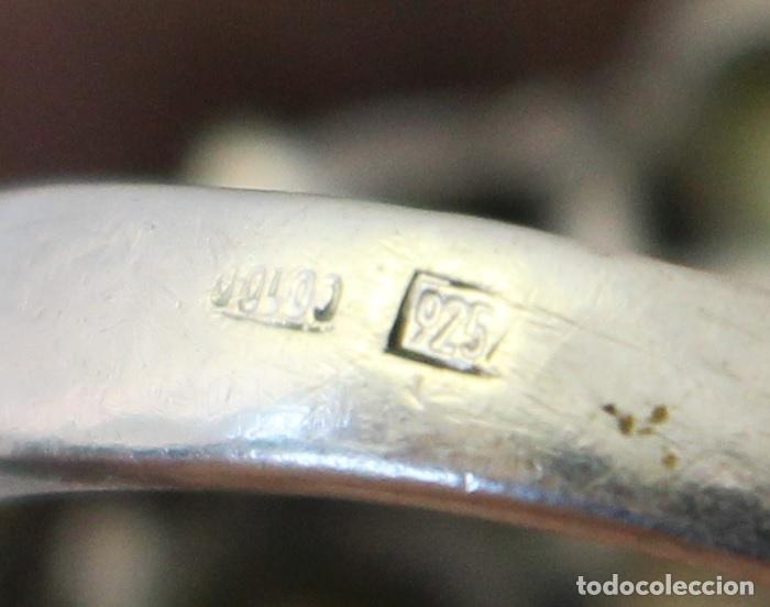 Joyeria: anillo en plata de ley con piedras amarillas - Foto 13