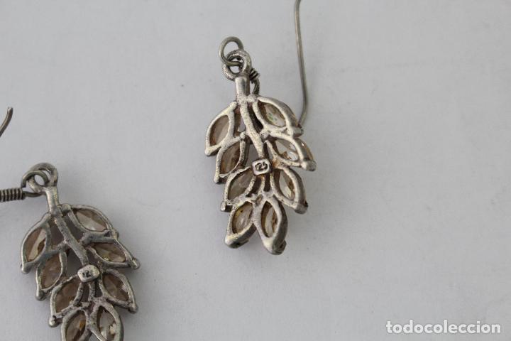 Joyeria: pendientes en plata de ley con piedras amarillas - Foto 2