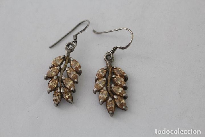Joyeria: pendientes en plata de ley con piedras amarillas - Foto 4
