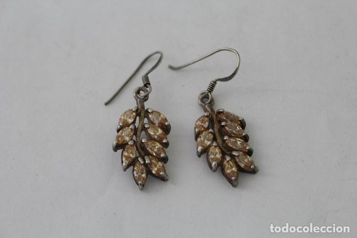 Joyeria: pendientes en plata de ley con piedras amarillas - Foto 5
