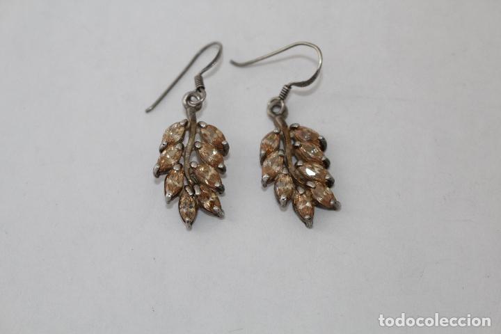 Joyeria: pendientes en plata de ley con piedras amarillas - Foto 6