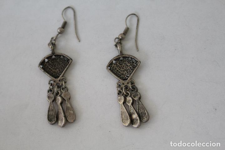 Joyeria: pendientes en plata de ley con piedras rojas - Foto 3