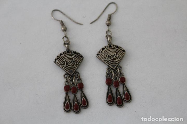 Joyeria: pendientes en plata de ley con piedras rojas - Foto 6