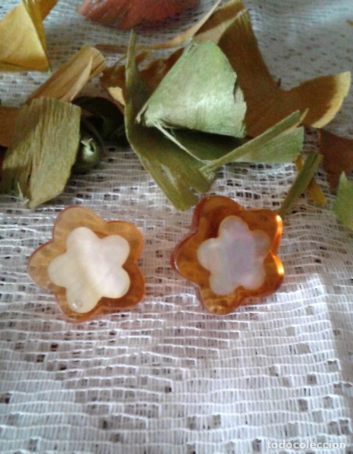 Joyeria: PENDIENTES CLIP DE METACRILATO( PL&Aacute;STICO DURO) Y NACAR - Foto 4