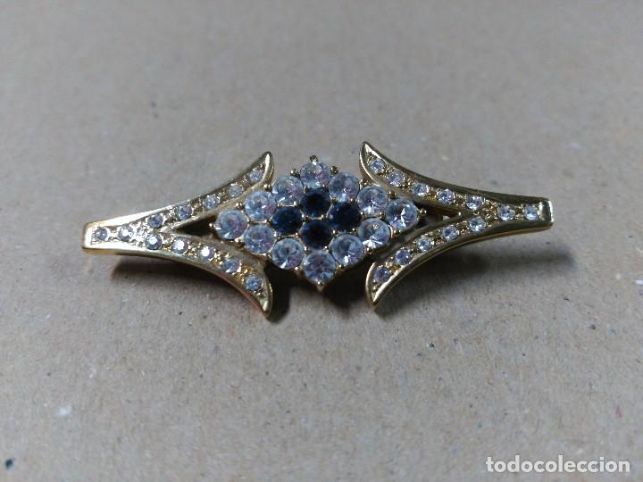 Joyeria: Broche dorado de estilo art-deco - Foto 1