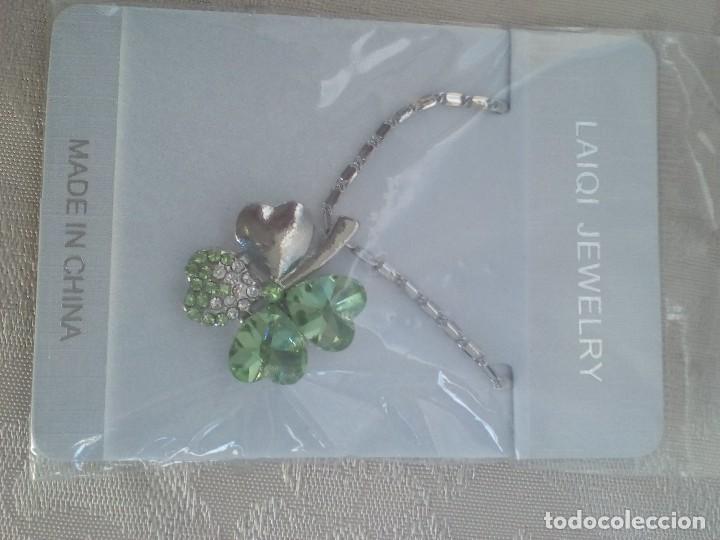 Joyeria: colgante trebol de la suerte sin uso - Foto 1