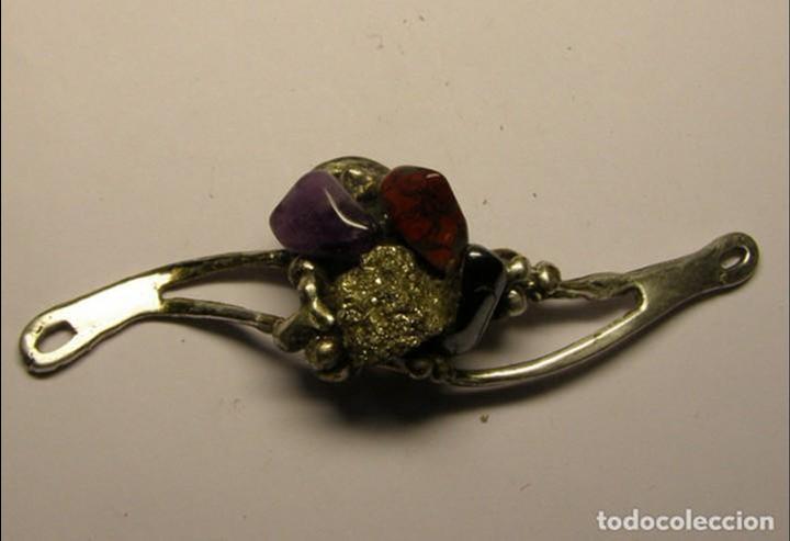 Joaillerie: Bonito colgante vintage, a&ntilde;os 60 - 70, con minerales. N&ordm; 2.