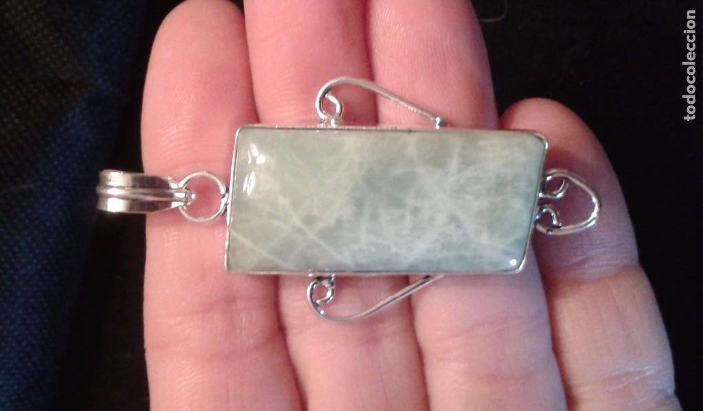 Joaillerie: COLGANTE CON CUARZO VERDE -AMAZONITA-