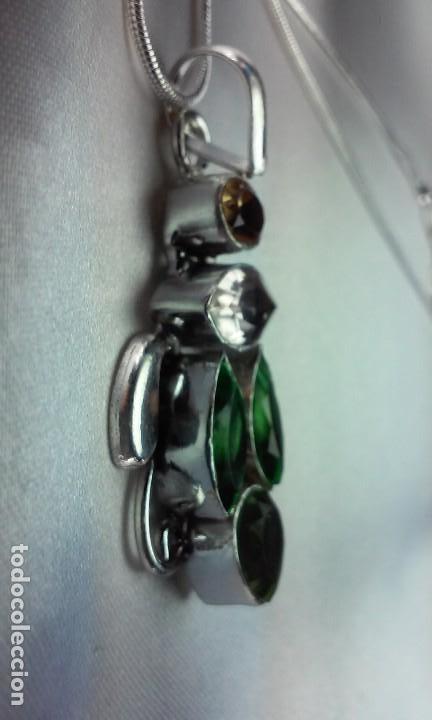 Joyeria: COLGANTE Y PENDIENTES PLATA CON CUARZOS MULTICOLOR - Foto 3