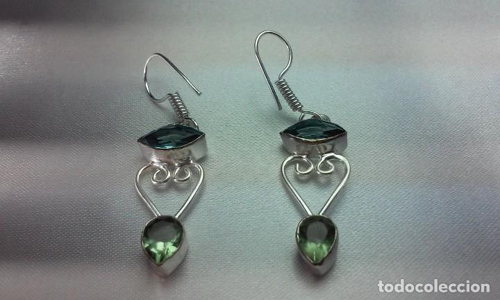 Joyeria: COLGANTE Y PENDIENTES PLATA CON CUARZOS MULTICOLOR - Foto 5