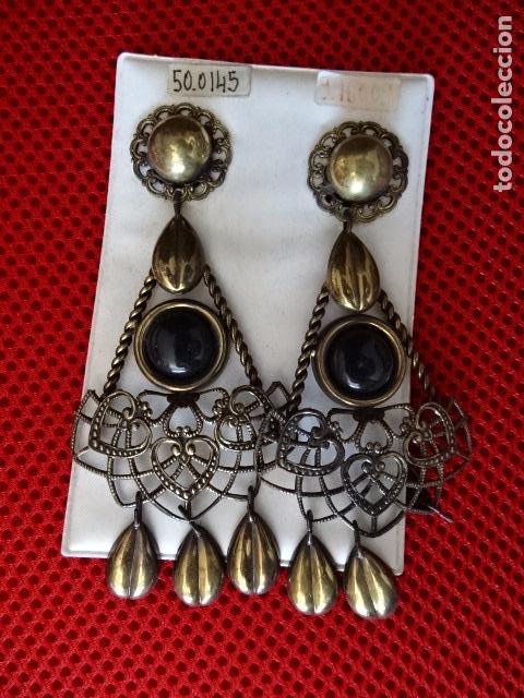 Gioielleria: BISUTERIA - EXTREMADOS PENDIENTES CIERRE CLIP DE METAL Y ACRILICO - VINTAGE DE LOS 80/90 - NUEVOS