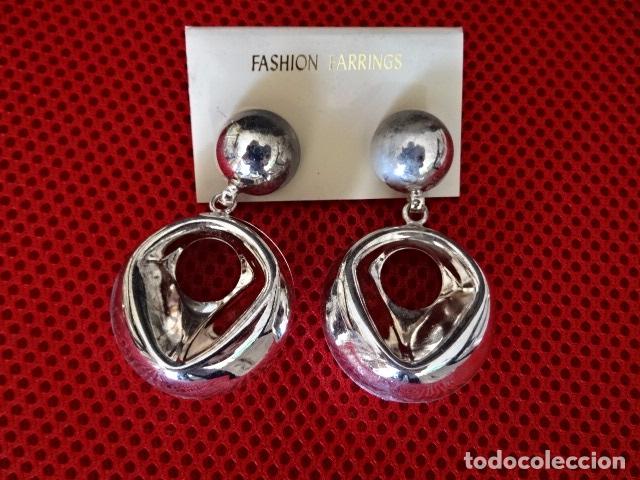 Gioielleria: BISUTERIA - PENDIENTES DE METAL CIERRE CLIP - VINTAGE DE LOS 80/90 - NUEVOS