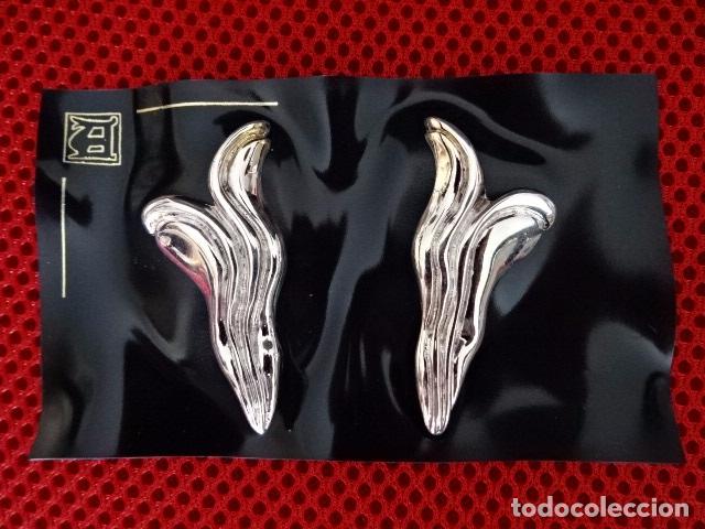 Gioielleria: BISUTERIA - PENDIENTES CIERRE CLIP DE METAL - VINTAGE DE LOS 80/90 - SIN USO